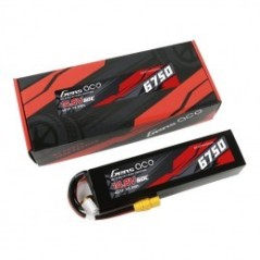 GEA67504S60X9 – GENS ACE 6750MAH 14.8V 60C 4S1P LIPO BATTERY PACK PC MATERIAL CASE WITH XT90 PLUG