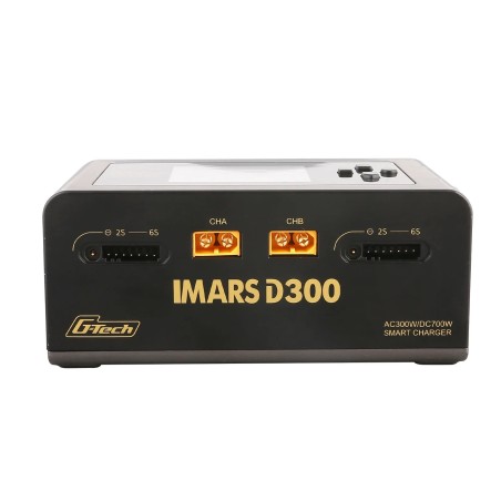 GEA300WD300-EB - Gens ace iMars D300 G-Tech Canal AC/DC 300W/700W RC Chargeur de Batterie NOIR