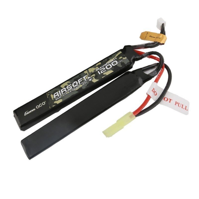 GEA12003S25T2 - Gens Ace 25C 1200mAh 3S1P 11.1 V Airsoft Pistolet à Batterie Lipo mini-prise Tamiya