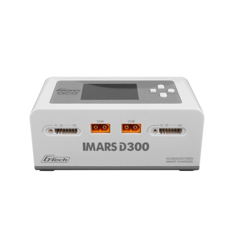 GEA300WD300-EW - Gens ace iMars D300 G-Tech Canal AC/DC 300W/700W RC Chargeur de Batterie-Blanc GEA300WD300-EW - Gens ace iMars D300 G-Tech Canal AC/DC 300W/700W RC Chargeur de Batterie-Blanc