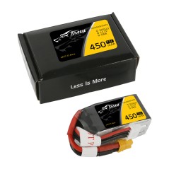 TAA4504S75XT3 – Batería LiPo Tattu 4S1P 450mAh 14.8V 75C con conector XT30