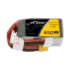 TAA4504S75XT3 – Batería LiPo Tattu 4S1P 450mAh 14.8V 75C con conector XT30