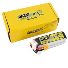 TAA5504S95X3 – Tattu R-Line 550mAh 14.8V 95C 4S1P Batterie LiPo avec connecteur XT30