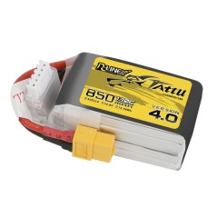 TAA8504S13X6 – Batería LiPo Tattu R-Line Versión 4.0 850mAh 14.8V 130C 4S1P con conector XT60